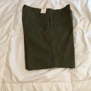 J crew green shorts